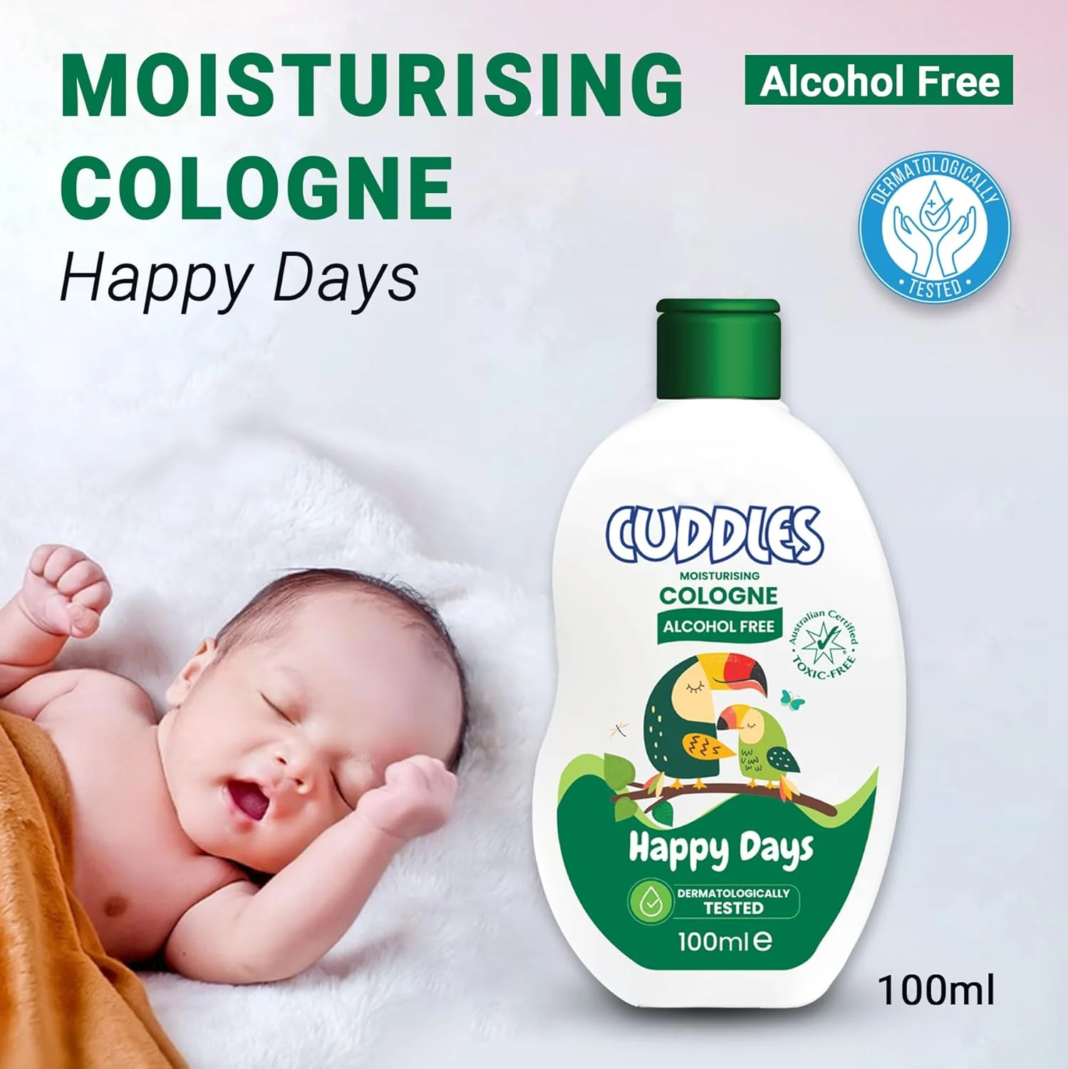 ادکلن مرطوب کننده بدون الکل کینگ ماریوت | 100 میلی لیتر | رایحه ملایم با آبرسانی پوست | ایده آل برای پوست های حساس و استفاده روزانه