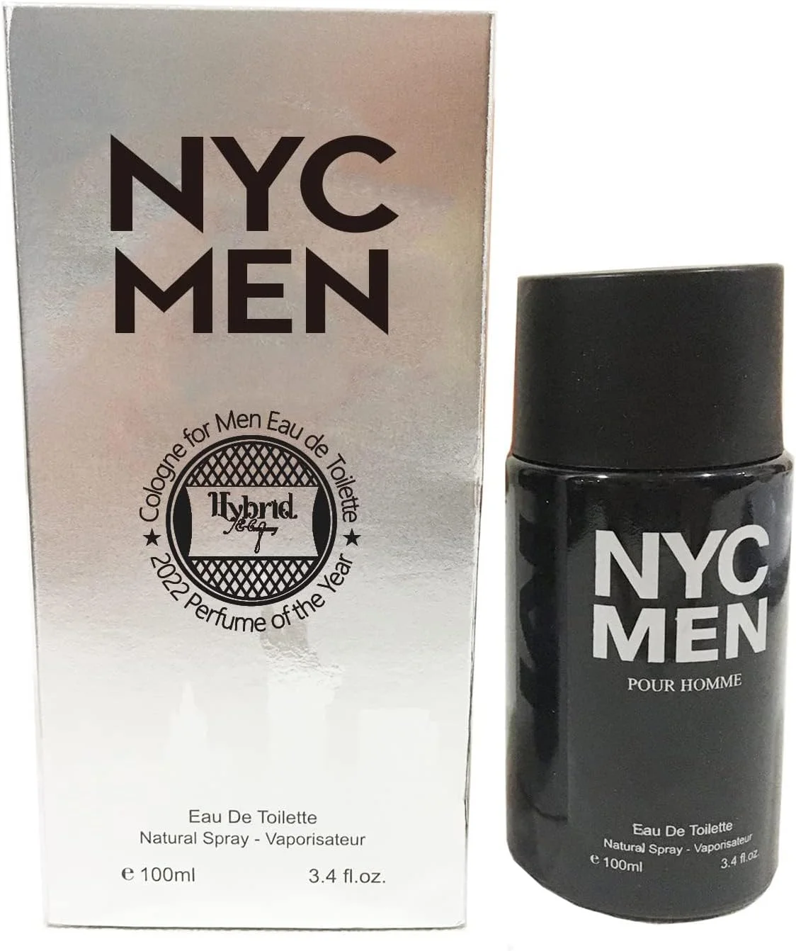 ادکلن مردانه هیبرید اند کمپانی NYC، ادو تویلت اسپری طبیعی با رایحه مردانه، 100 میلی لیتر