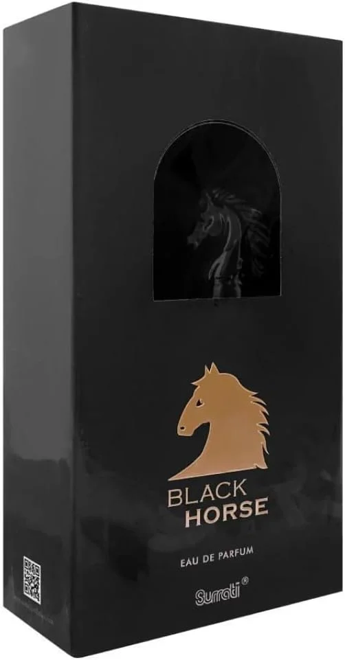 عطر مردانه سوراتی بلک هورس ادو پرفیوم 100 میلی لیتر - عطری جسورانه و قوی عربی برای مردان | نت های عود سیاه، ادویه ای و چوبی | رایحه ای مردانه ماندگار