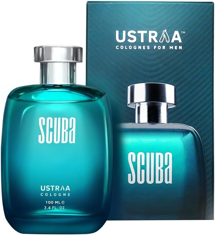 ادکلن مردانه اوسترا مدل Scuba - حجم 100 میلی لیتر | با رایحه های دریایی تند و عمیق | ایده آل برای استفاده روزانه | ماندگاری بالا و بدون گاز