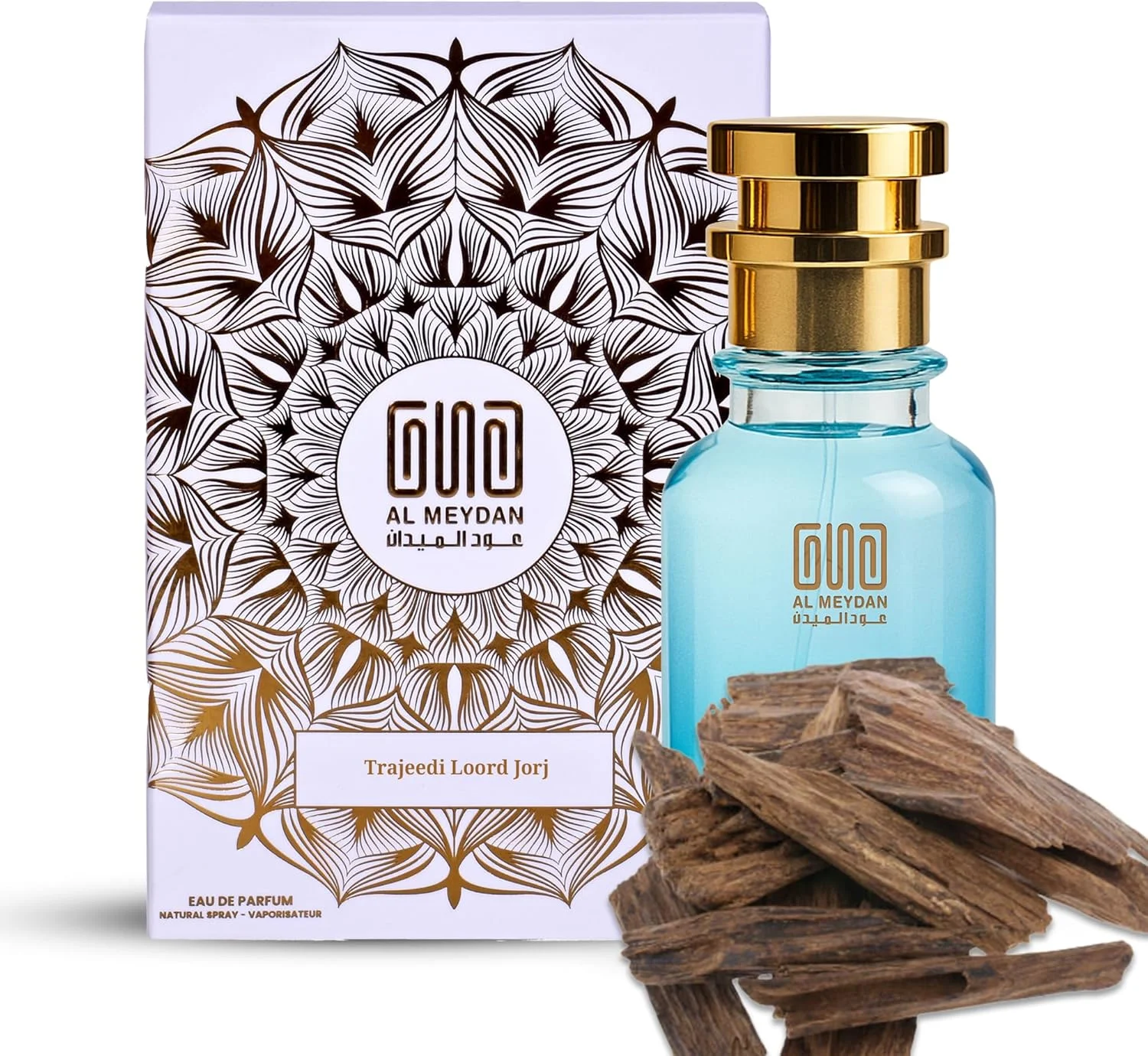 عطر روغنی مردانه – رایحه ای از تراجدی لورد جورج – عطر روغنی چوبی کهربایی بدون الکل با دانه تونکا و چوب های گرم – ماندگاری طولانی، عطر لوکس مردانه (100 میلی لیتر)