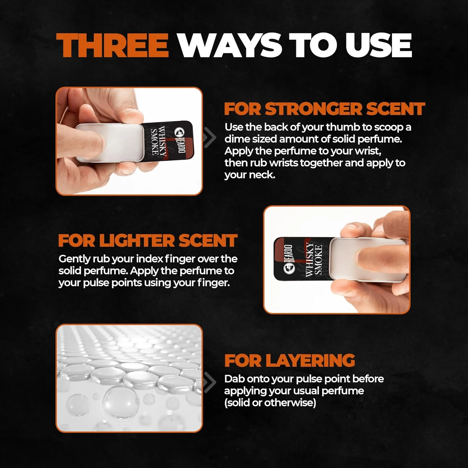 موم عطر جامد مردانه بیردو با رایحه ویسکی اسموک 10 گرم | رایحه قوی و ماندگار | برای شب قرار | هدیه برای برادر | هدیه برای دوستان | هدیه برای برادر