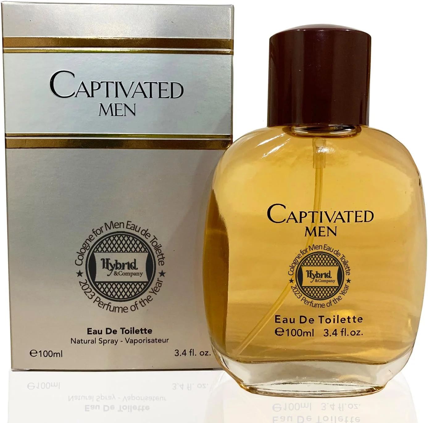 ادکلن مردانه هایبرید اند کامپنی مدل Captivated، اسپری طبیعی با رایحه مردانه، ۱۰۰ میلی لیتر