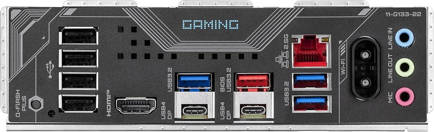 مادربرد GIGABYTE X870 Gaming WIFI6 - پشتیبانی از پردازنده های AMD Ryzen 9000، VRM با فازهای 8+2+2، DDR5 (OC) تا 8000 مگاهرتز، 1x PCIe 5.0، Wi-Fi 6، LAN 2.5GbE، USB 4