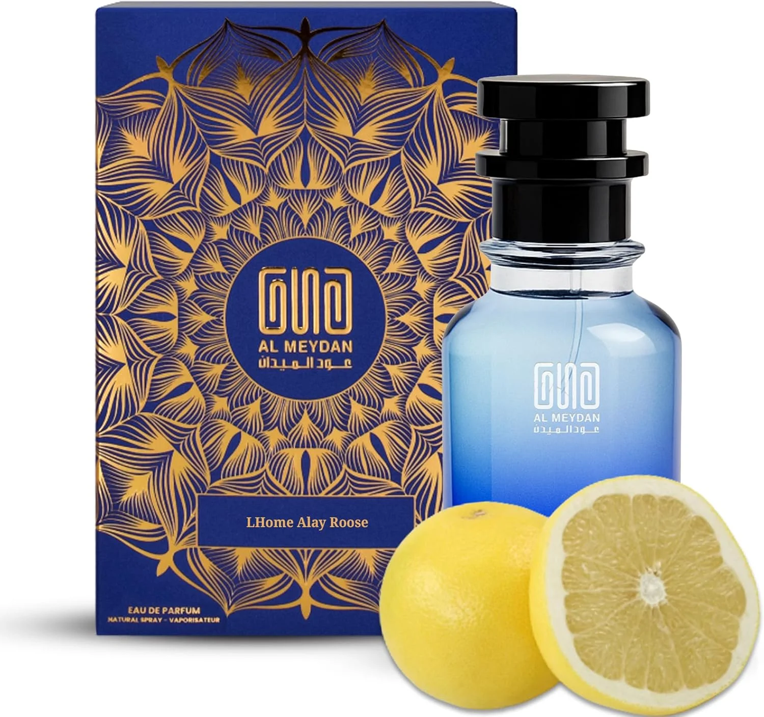 عطر روغنی مردانه – رایحه ای از ال هوم الای روز – عطر روغنی کهربایی گلی تازه با رز می، گریپ فروت و چوب عنبر – رایحه مردانه ماندگار بدون الکل (80 میلی لیتر)