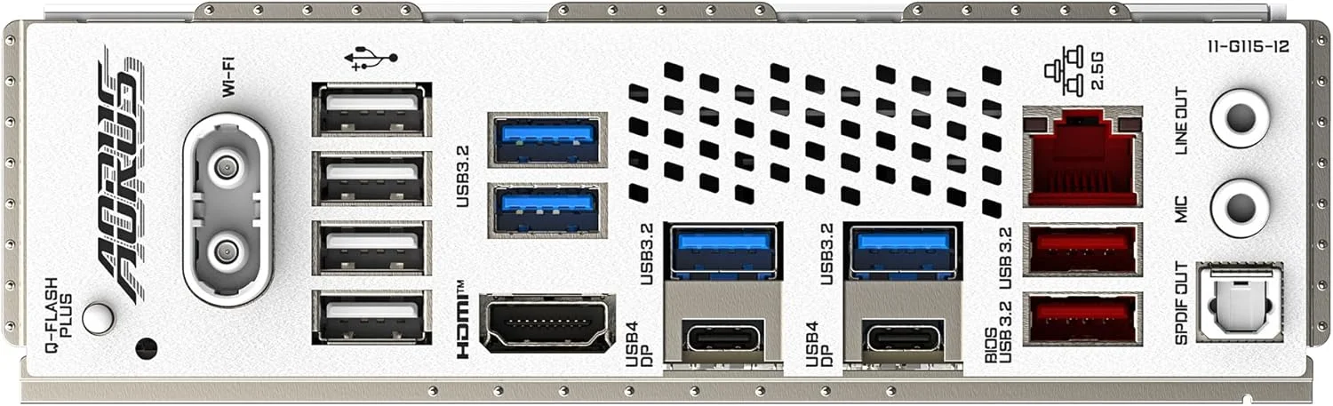 مادربرد GIGABYTE X870 AORUS Elite WIFI7 ICE - پشتیبانی از پردازنده های AMD Ryzen 9000، VRM دیجیتال 16+2+2 فاز، پشتیبانی از DDR5 تا 8000 مگاهرتز (OC)، 3xPCIe 5.0، Wi-Fi 7، LAN 2.5GbE، USB 4 مادربرد GIGABYTE X870 AORUS Elite WIFI7 ICE - پشتیبانی از پردازنده های AMD Ryzen 9000، VRM دیجیتال 16+2+2 فاز، پشتیبانی از DDR5 تا 8000 مگاهرتز (OC)، 3xPCIe 5.0، Wi-Fi 7، LAN 2.5GbE، USB 4
