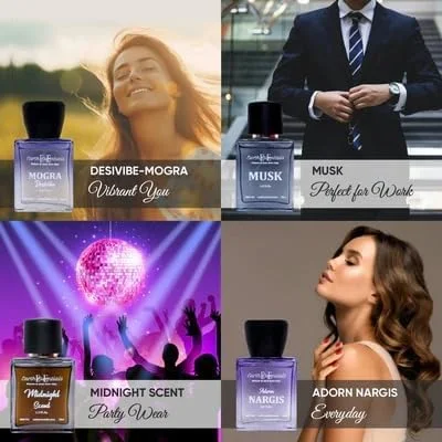 مجموعه هدیه عطر نفیس Earth Essentials برای مردان، 5 رایحه لوکس ماندگار، گل مریم، مشک چوب صندل، نت های چوبی و میوه ای برای استفاده روزانه و مناسبت های خاص - 50 میلی لیتر، بسته 5 عددی