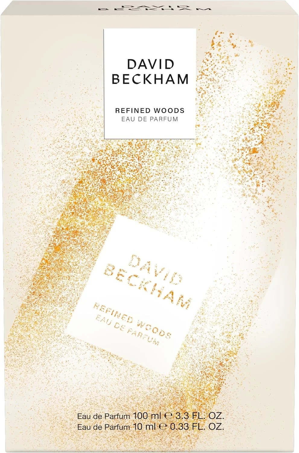 ست هدیه ادو پرفیوم مردانه دیوید بکهام Refined Woods به همراه ادو پرفیوم سایز مسافرتی، رایحه چوبی کهربایی، ۱۰۰ میلی لیتر و ۱۰ میلی لیتر