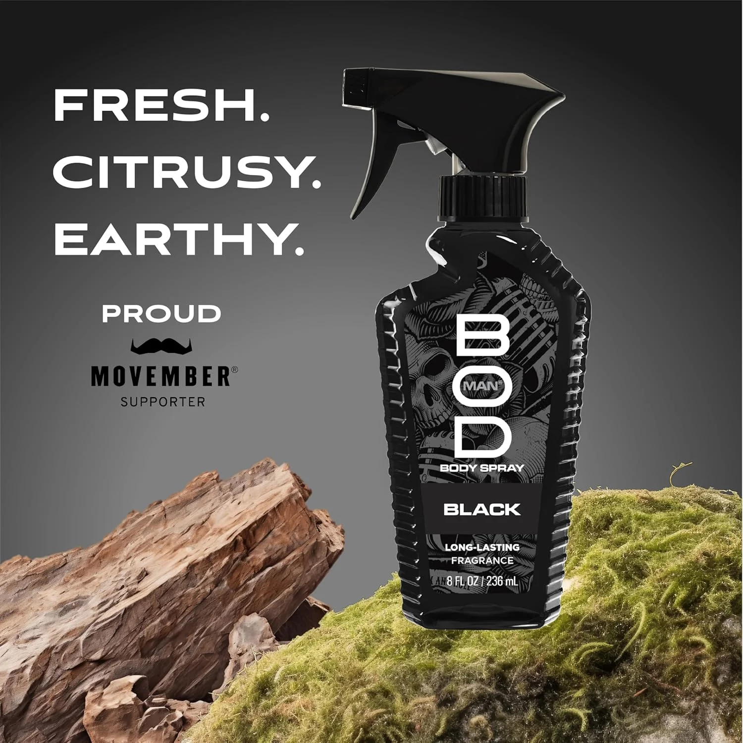 اسپری خوشبو کننده بدن مردانه BOD Man، مشکی، 236 میلی لیتر (بسته 2 عددی)