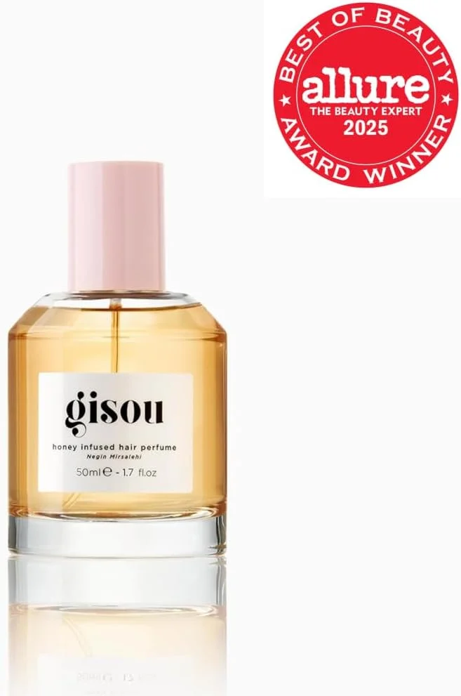 عطر موی غنی شده با عسل گیسو - عطر موی ماندگار با عسل میرصالحی و روغن آرگان، رایحه عسل گل های وحشی، 50 میلی لیتر