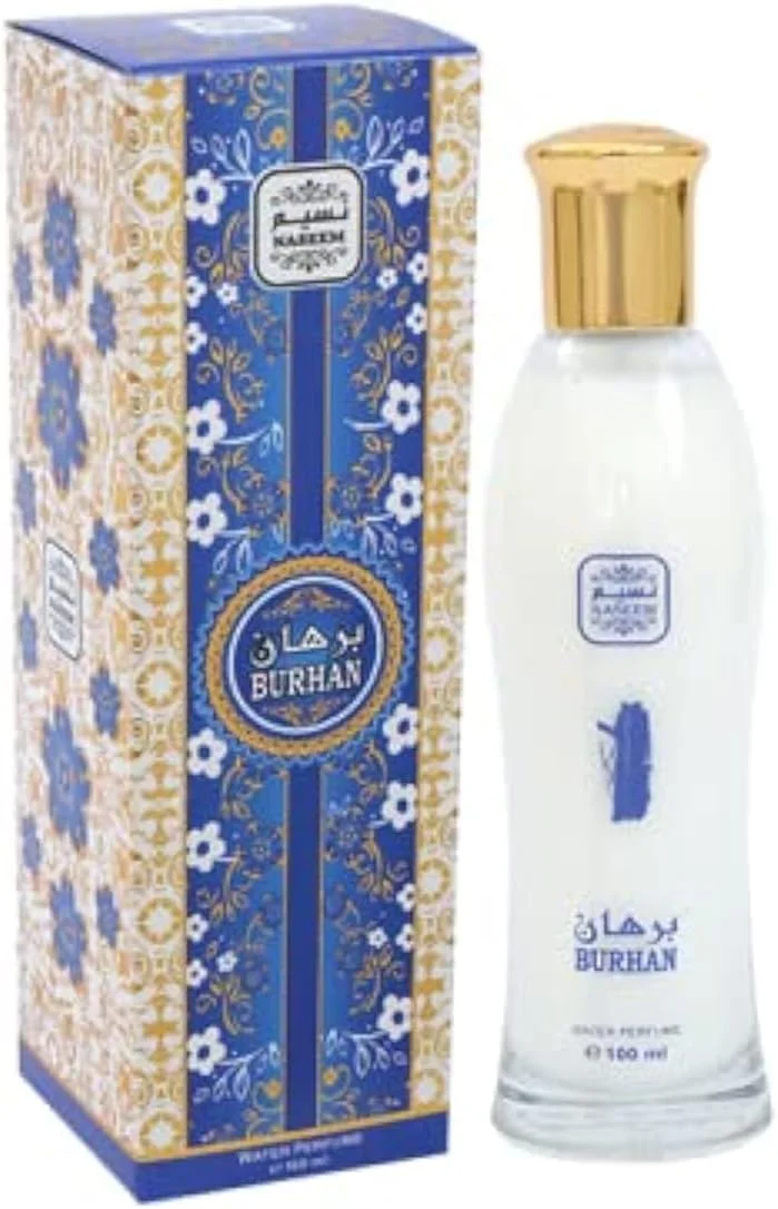 عطر آبی برهان نسیم 100 میلی لیتر - رایحه ممتاز بدون الکل، ملایم بر روی پوست، عطر با ماندگاری طولانی بر پایه آب برای آقایان و بانوان، مناسب برای مناسبت های خاص