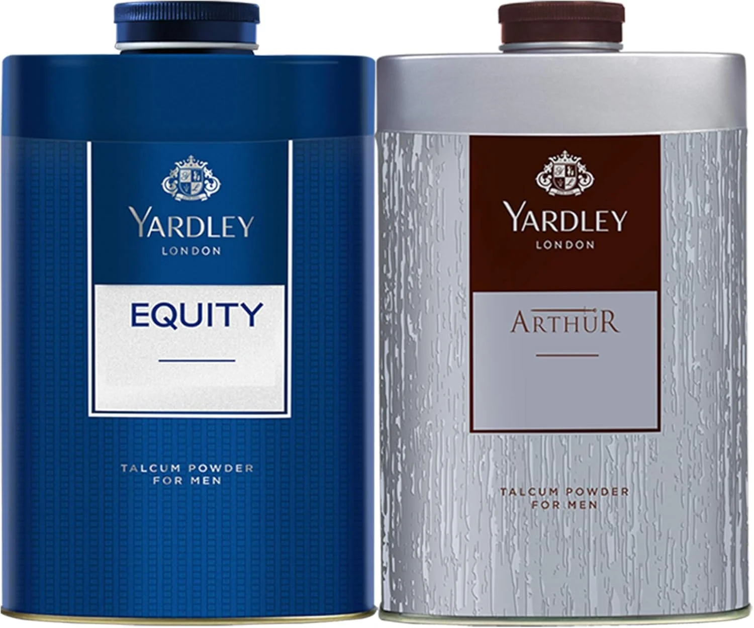 پودر تالک دوقلو مردانه Yardley London (2X250 گرم) Equity + Arthur - لوازم ضروری پیرایش مردانه درجه یک