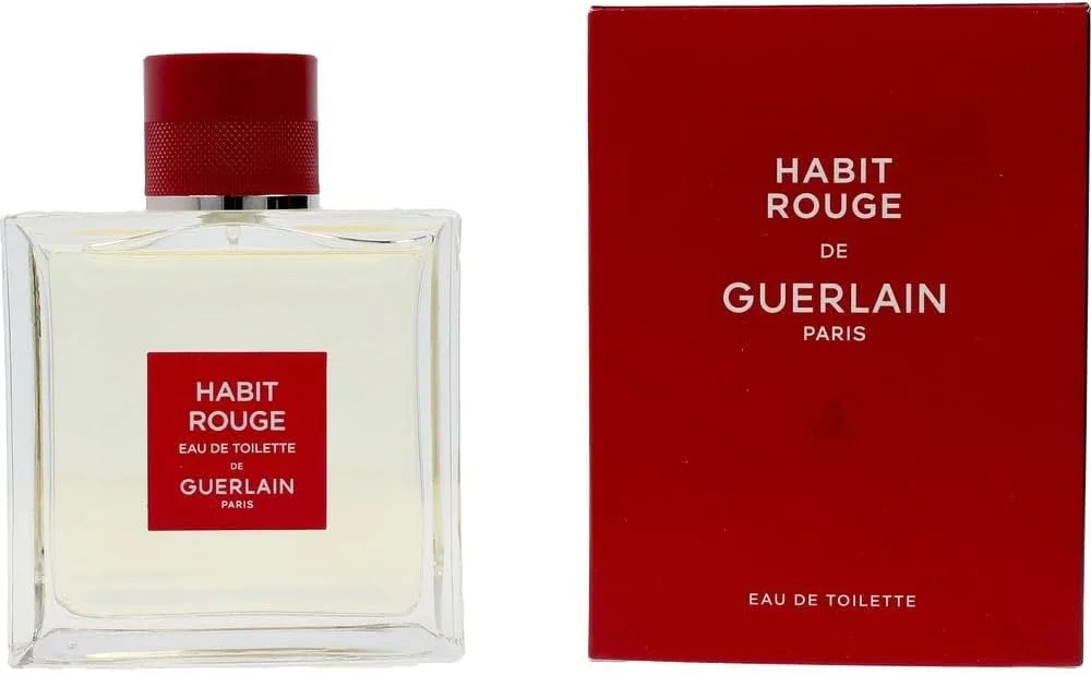 ادکلن مردانه گرلن Habit Rouge De Guerlain ادو تویلت 100 میلی لیتر