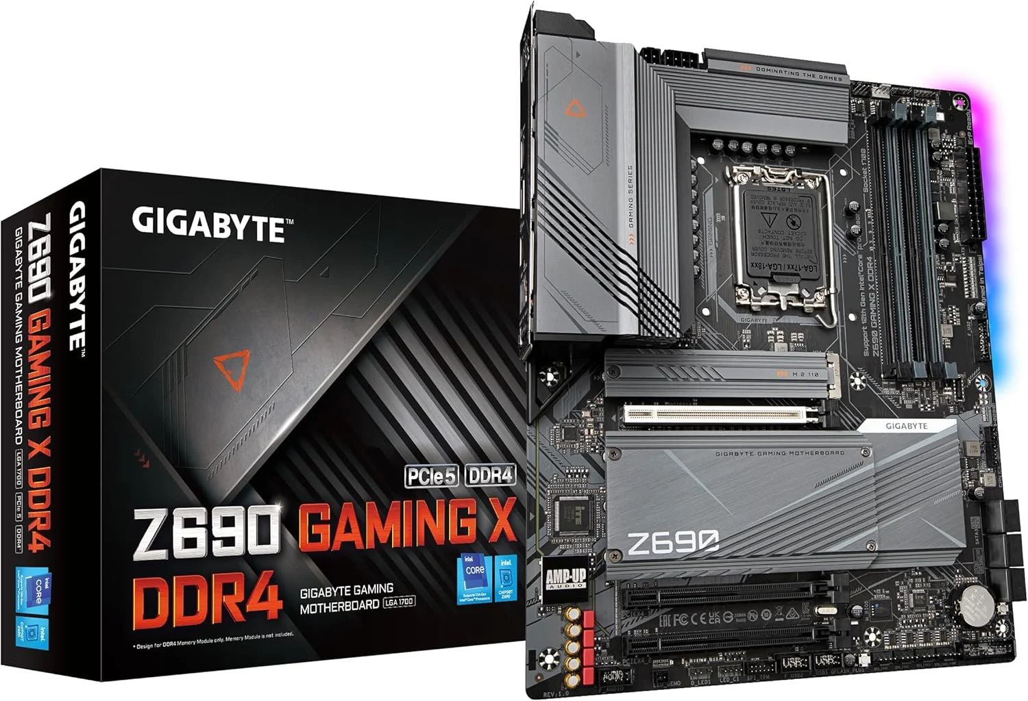 مادربرد گیمینگ GIGABYTE Z690 Gaming X DDR4 (LGA 1700/ Intel Z690/ ATX/ DDR4/ Quad M.2/ PCIe 5.0/ USB 3.2 Gen2X2 Type-C/ 2.5GbE LAN) مادربرد گیمینگ GIGABYTE Z690 Gaming X DDR4 (LGA 1700/ Intel Z690/ ATX/ DDR4/ Quad M.2/ PCIe 5.0/ USB 3.2 Gen2X2 Type-C/ 2.5GbE LAN)