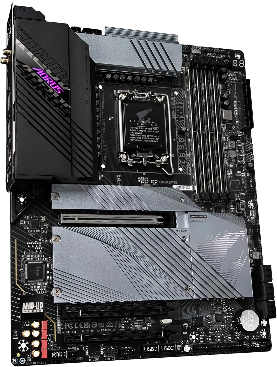 مادربرد گیمینگ GIGABYTE Z690 AORUS PRO (LGA 1700/ Intel Z690/ ATX/ DDR5/ Quad M.2/ PCIe 5.0/ USB 3.2 Gen2X2 Type-C/ WiFi 6/ 2.5GbE LAN)