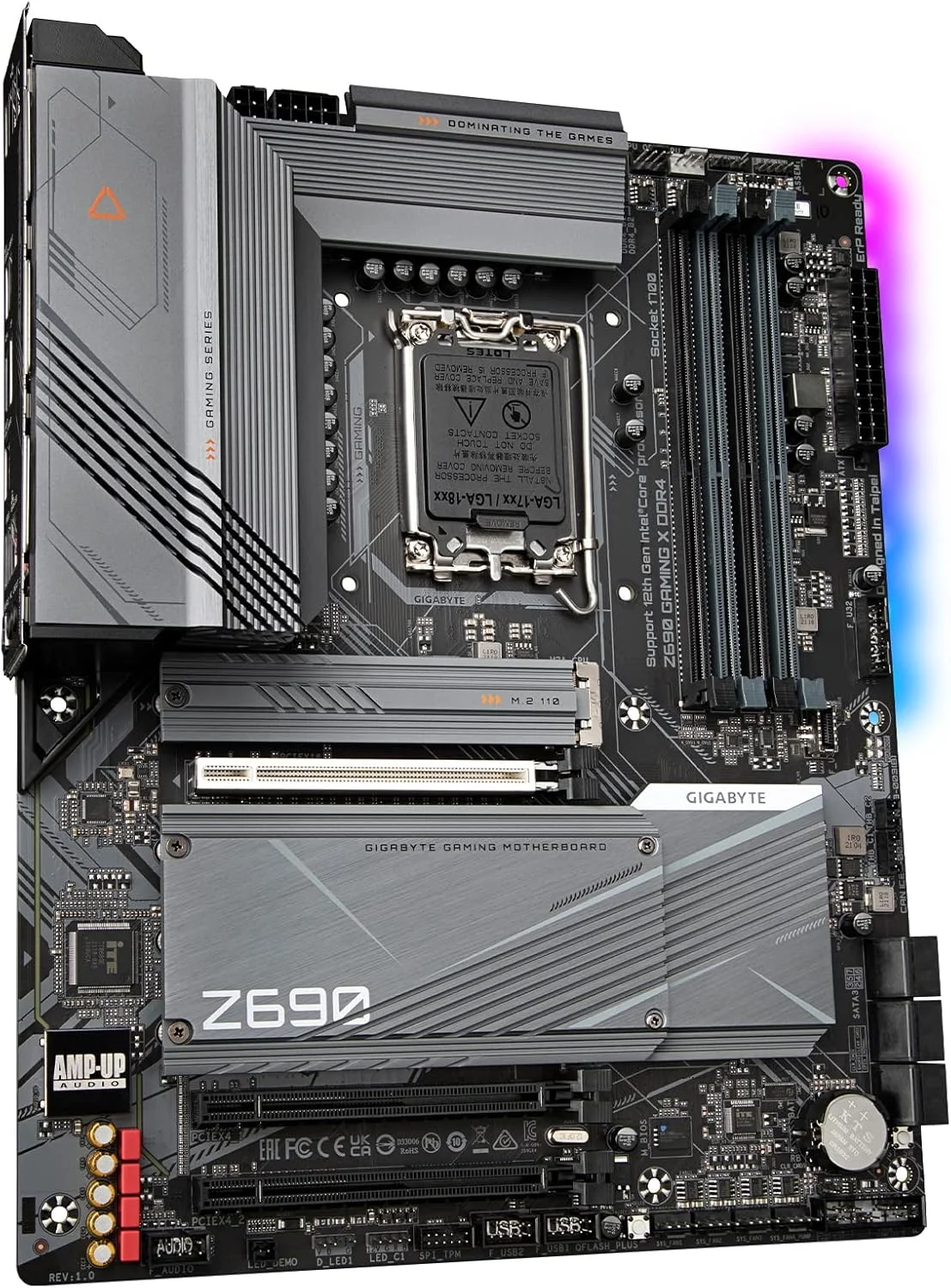 مادربرد گیمینگ GIGABYTE Z690 Gaming X DDR4 (LGA 1700/ Intel Z690/ ATX/ DDR4/ Quad M.2/ PCIe 5.0/ USB 3.2 Gen2X2 Type-C/ 2.5GbE LAN) مادربرد گیمینگ GIGABYTE Z690 Gaming X DDR4 (LGA 1700/ Intel Z690/ ATX/ DDR4/ Quad M.2/ PCIe 5.0/ USB 3.2 Gen2X2 Type-C/ 2.5GbE LAN)
