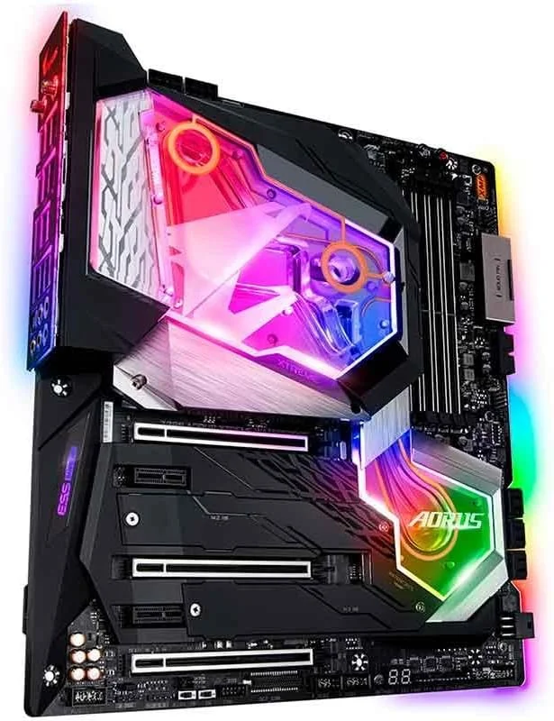 مادربرد GIGABYTE Z390 AORUS XTREME WATERFORCE (اینتل LGA1151/Z390/E-ATX/Monoblock یکپارچه/3xM.2 Thermal Guard/Onboard Intel CNVI 802.11ac 2x2 Wave 2 Wi-Fi/ESS Sabre DAC)