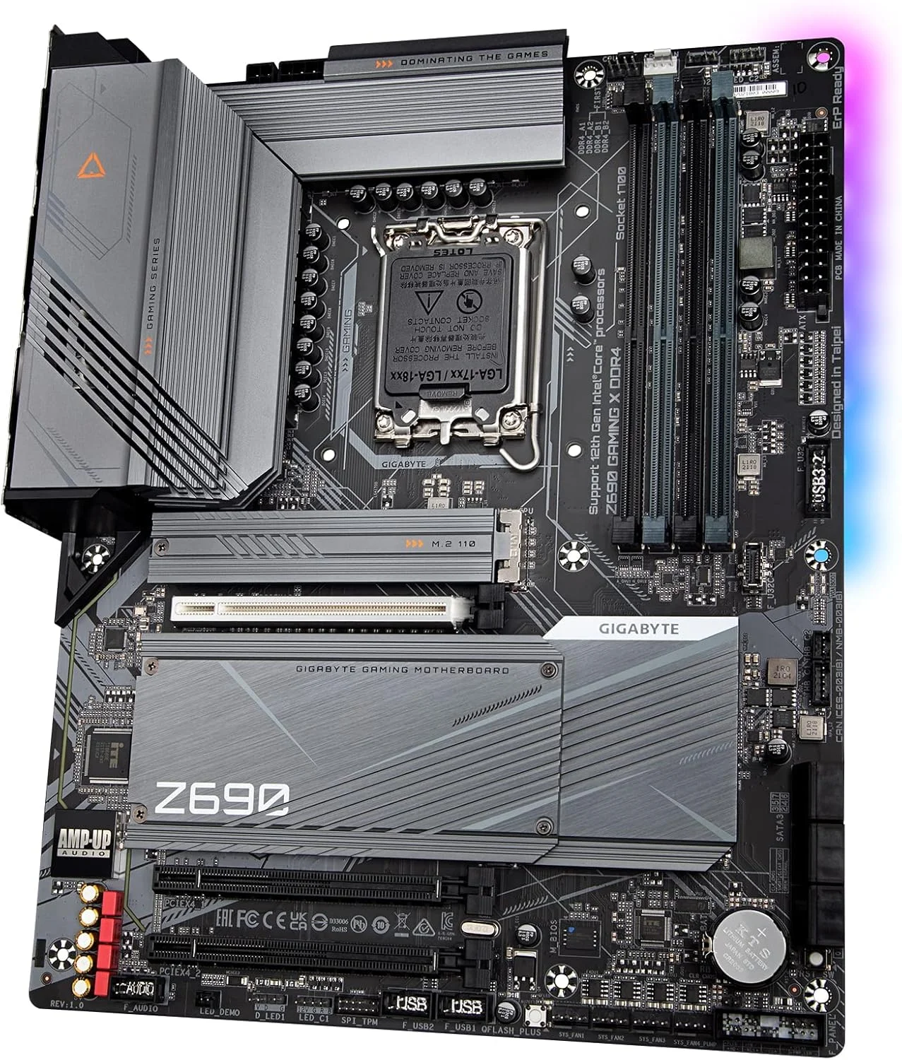 مادربرد گیمینگ GIGABYTE Z690 Gaming X DDR4 (LGA 1700/ Intel Z690/ ATX/ DDR4/ Quad M.2/ PCIe 5.0/ USB 3.2 Gen2X2 Type-C/ 2.5GbE LAN) مادربرد گیمینگ GIGABYTE Z690 Gaming X DDR4 (LGA 1700/ Intel Z690/ ATX/ DDR4/ Quad M.2/ PCIe 5.0/ USB 3.2 Gen2X2 Type-C/ 2.5GbE LAN)