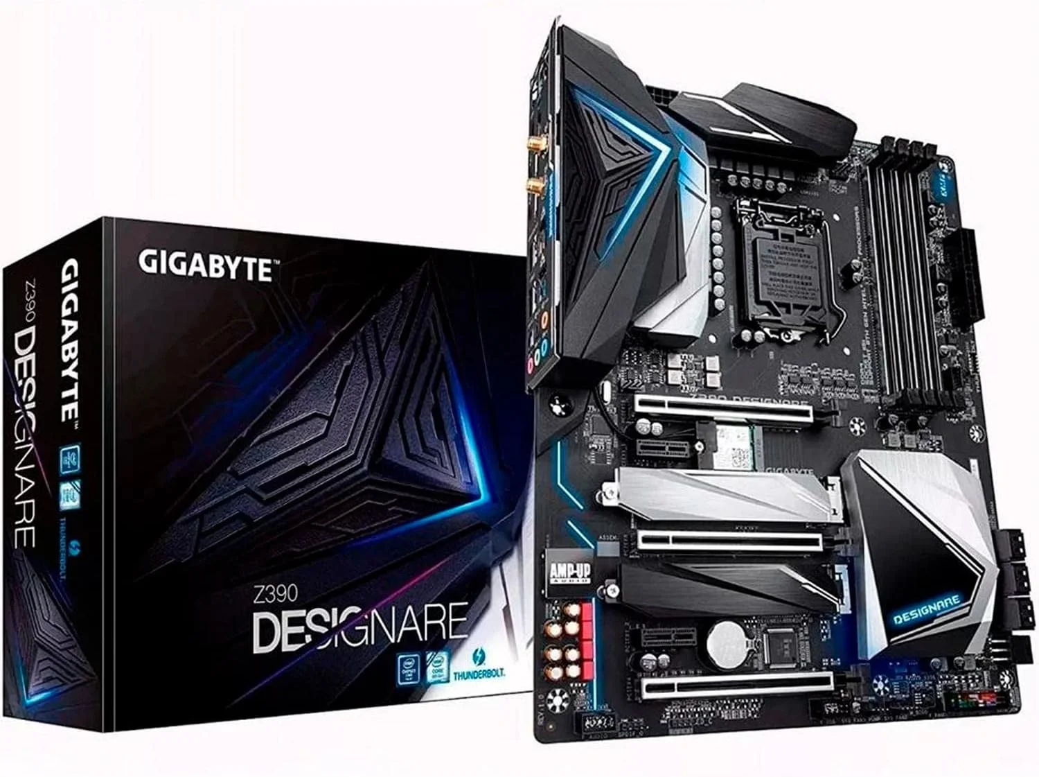 مادربرد GIGABYTE Z390 DESIGNARE گیگابایت (Intel LGA1151/Z390/ATX/2xM.2/Thunderbolt 3/Onboard AC Wifi/12+1 Phases Digital Vrm) مادربرد GIGABYTE Z390 DESIGNARE گیگابایت (Intel LGA1151/Z390/ATX/2xM.2/Thunderbolt 3/Onboard AC Wifi/12+1 Phases Digital Vrm)