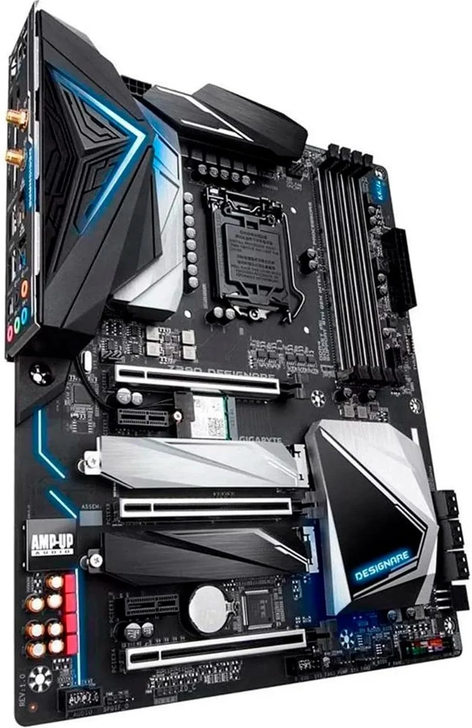 مادربرد GIGABYTE Z390 DESIGNARE گیگابایت (Intel LGA1151/Z390/ATX/2xM.2/Thunderbolt 3/Onboard AC Wifi/12+1 Phases Digital Vrm)
