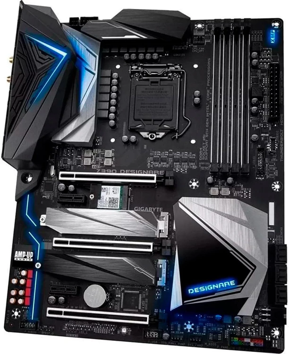 مادربرد GIGABYTE Z390 DESIGNARE گیگابایت (Intel LGA1151/Z390/ATX/2xM.2/Thunderbolt 3/Onboard AC Wifi/12+1 Phases Digital Vrm)