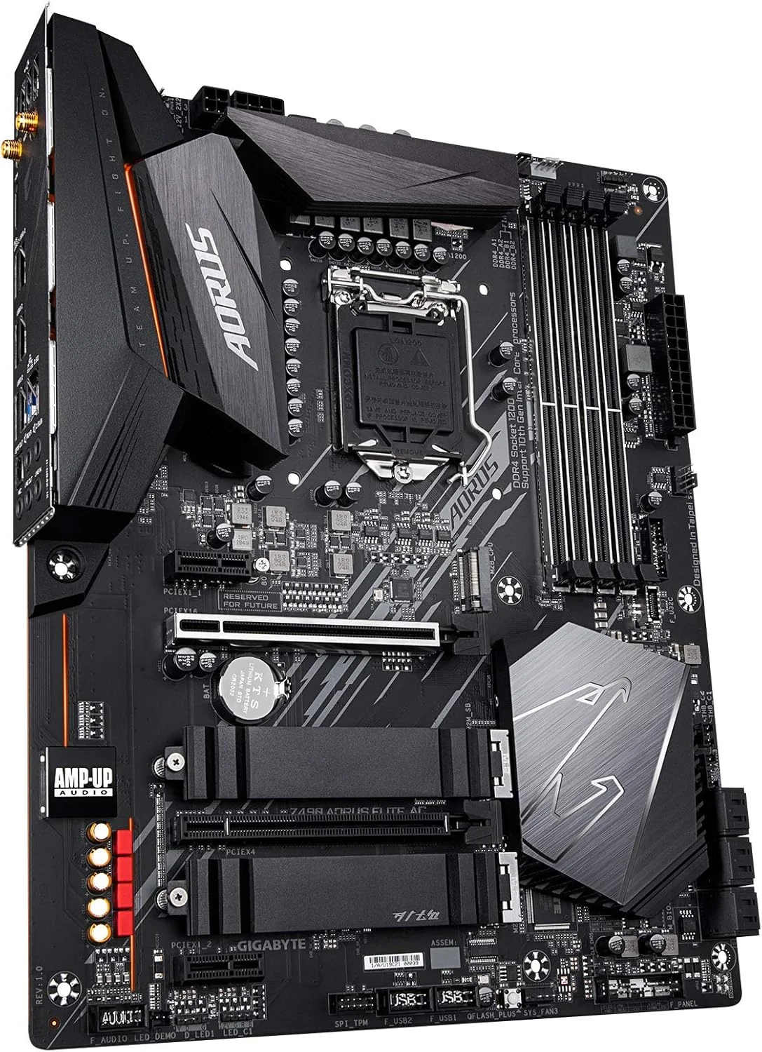 مادربرد گیمینگ GIGABYTE Z490 AORUS Elite AC-R (اینتل LGA1200/Z490/ATX/2xM.2 Thermal Guard/Realtek ALC1200/SATA 6Gb/s/USB 3.2 Gen 2/Intel 802.11ac/2.5 GbE LAN/RGB Fusion) (بازسازی شده)