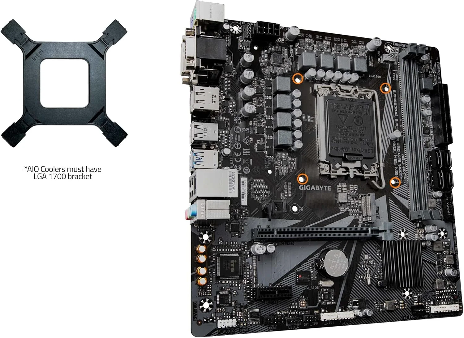 مادربرد GIGABYTE H610M S2H DDR4 (H610/ Intel LGA 1700/ Micro ATX/ DDR4/ Single M.2/ PCIe 4.0/ USB 3.2 Gen1/ Realtek GbE LAN) مادربرد GIGABYTE H610M S2H DDR4 (H610/ Intel LGA 1700/ Micro ATX/ DDR4/ Single M.2/ PCIe 4.0/ USB 3.2 Gen1/ Realtek GbE LAN)