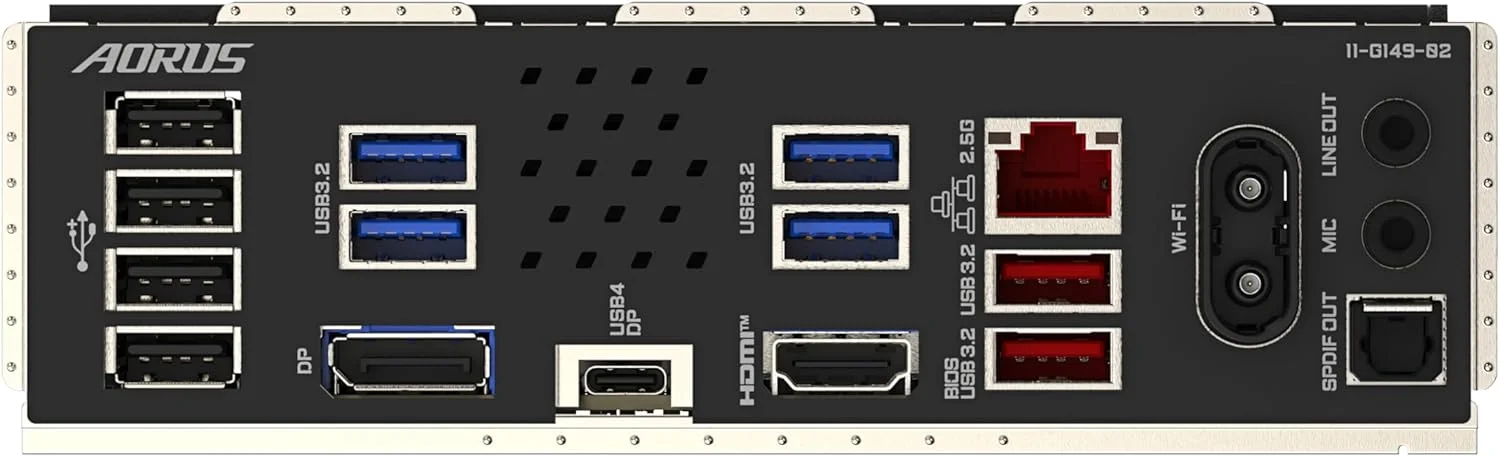 مادربرد GIGABYTE B860M AORUS Elite WIFI6E - پردازنده های Intel Core Ultra Series، VRM با 12+1+2+1 فاز، DDR5 تا 9200 مگاهرتز، 1xPCIe 5.0 + 2xPCIe 4.0 M.2، LAN 2.5GbE، WiFi 6E، Thunderbolt