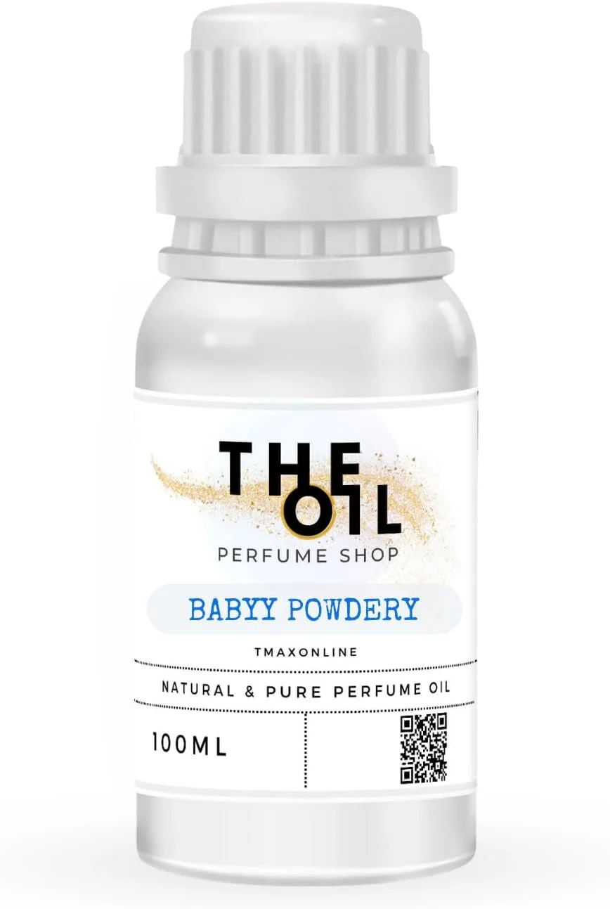 روغن عطر پودری کودکانه TSZ Scent - 100 میلی لیتر رایحه مشک ملایم و گل های ظریف | ماندگاری طولانی، بدون الکل و ملایم روی پوست