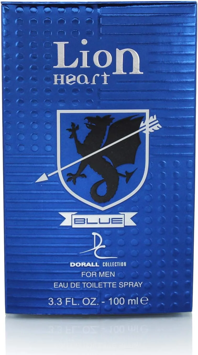 ادکلن مردانه دورال کالکشن مدل Lion Heart Blue، رایحه میوه ای و چوبی ماندگار، عطر بدن مردانه - 100 میلی لیتر
