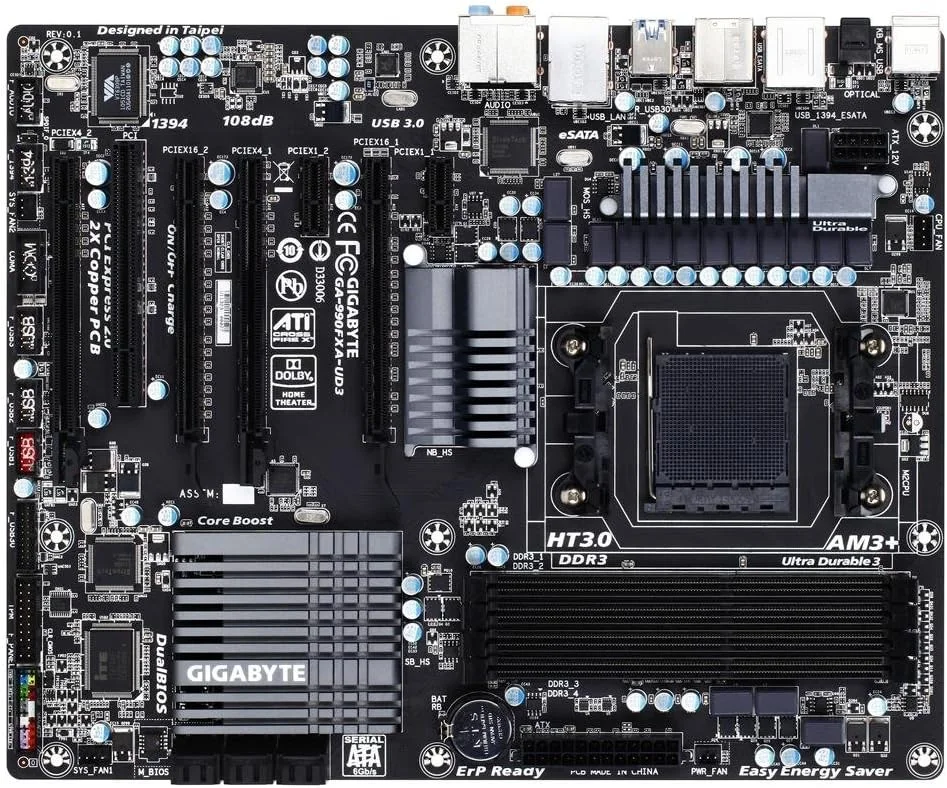 مادربرد GIGABYTE GA-990FXA-UD3 AM3+ AMD 990FX SATA 6Gb/s USB 3.0 ATX مادربرد GIGABYTE GA-990FXA-UD3 AM3+ AMD 990FX SATA 6Gb/s USB 3.0 ATX