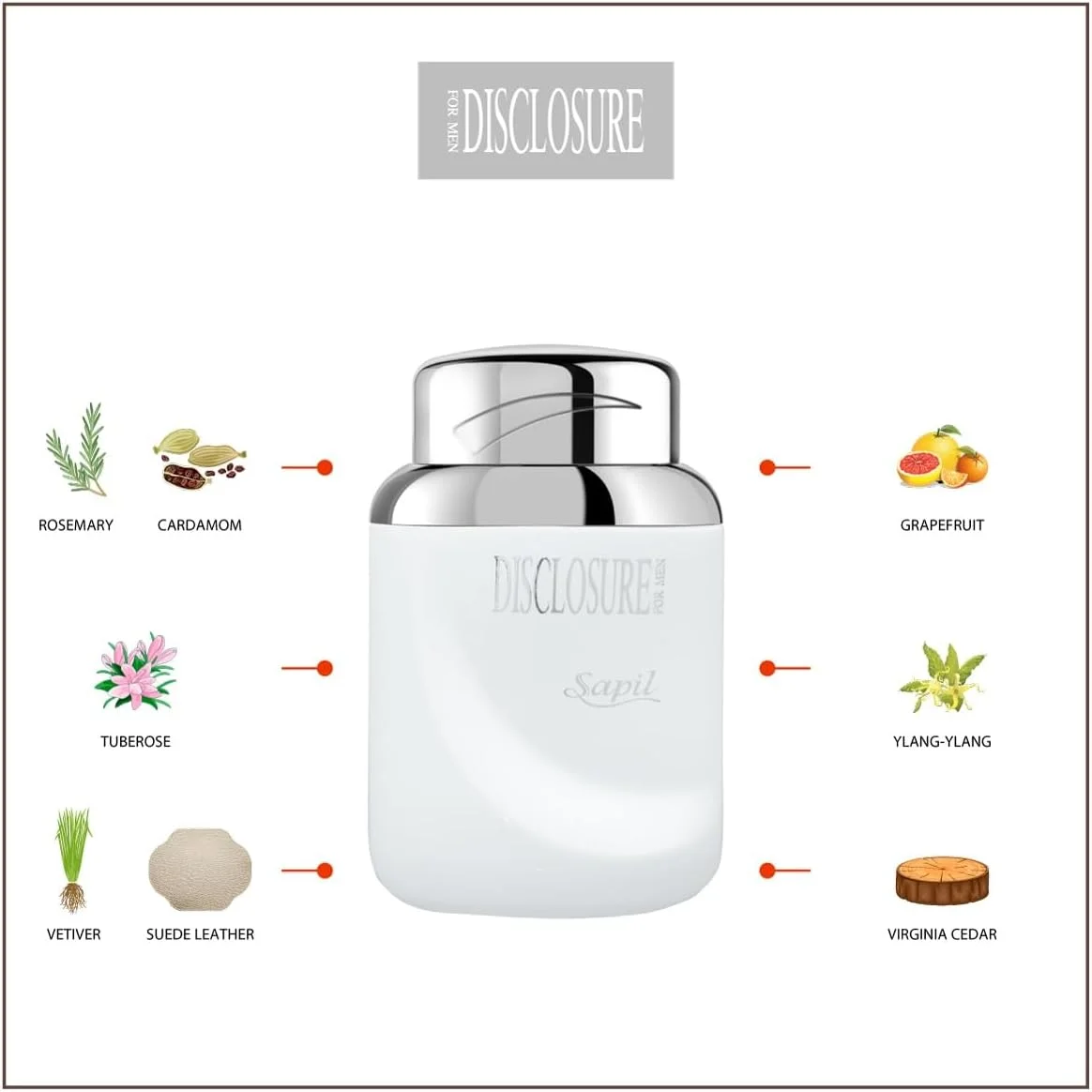 ادکلن مردانه ساپیل دیسکلوزر وایت ۱۰۰ میلی لیتر