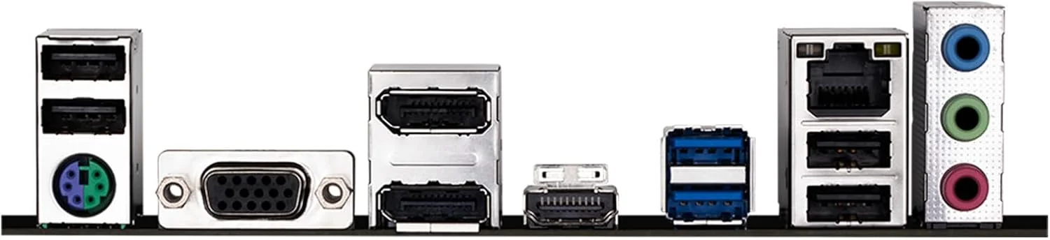 مادربرد GIGABYTE H610M S2H V2، پشتیبانی از پردازنده های نسل 14/13/12 اینتل Core (LGA 1700)، mATX، DDR5، 1x M.2، PCIe 4.0، USB-C، HDMI، 2x DisplayPort، D-Sub، 1GbE LAN