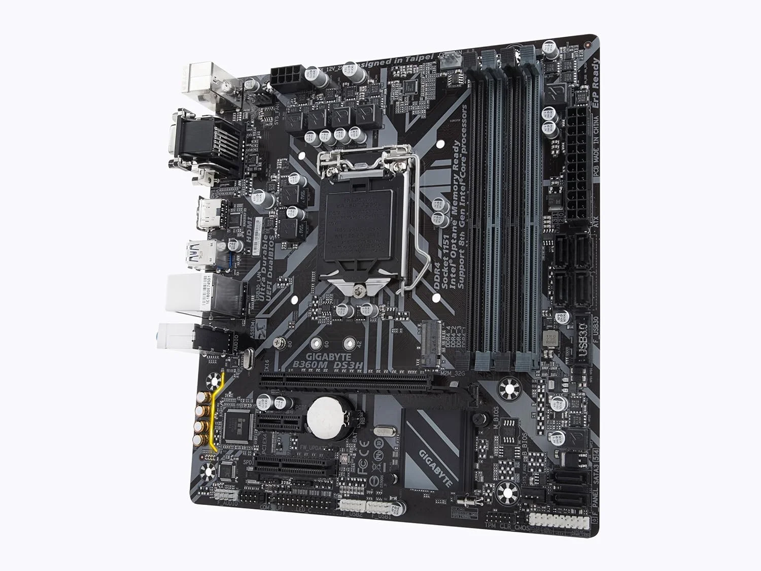 مادربرد GIGABYTE B360M DS3H (LGA1151/Intel/Micro ATX/USB 3.1 Gen 1 (USB3.0) Type A/DDR4) مادربرد GIGABYTE B360M DS3H (LGA1151/Intel/Micro ATX/USB 3.1 Gen 1 (USB3.0) Type A/DDR4)