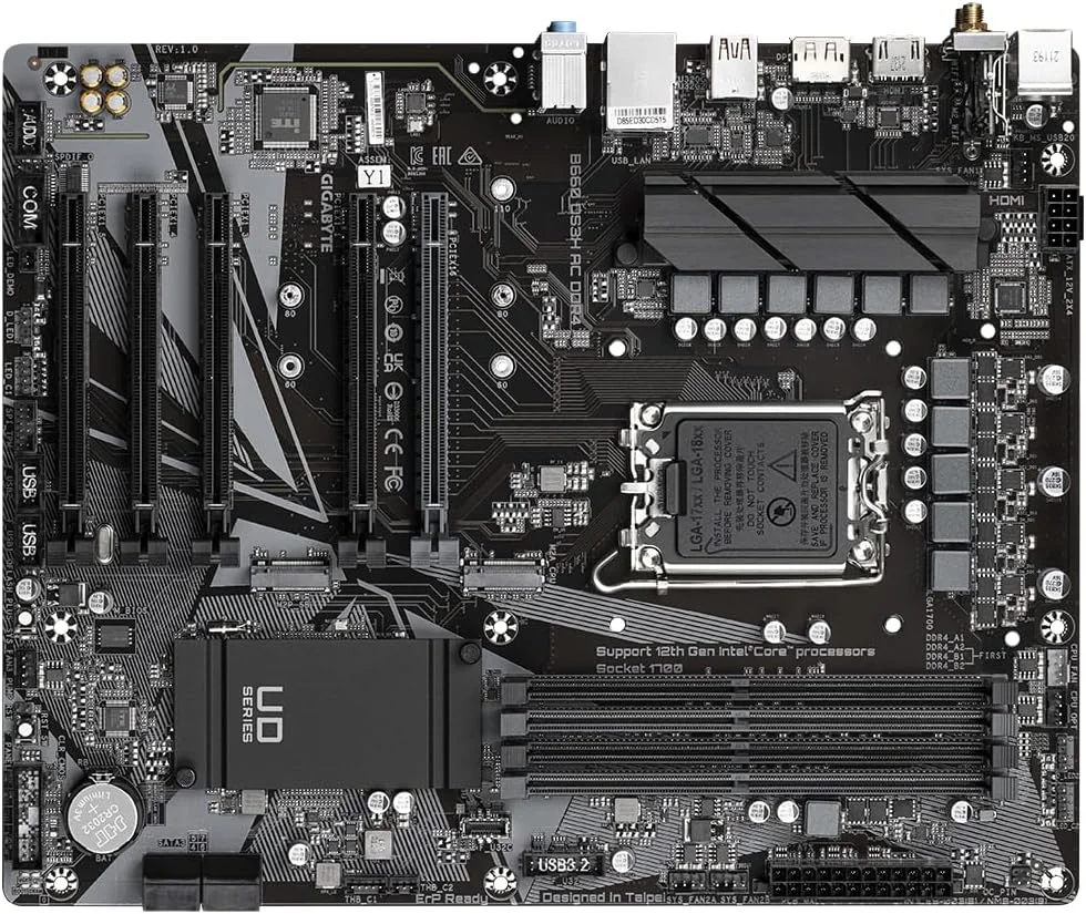 مادربرد GIGABYTE B660 DS3H AX DDR4 B660 Intel LGA 1700 ATX با DDR4، دو M.2، 2 x PCIe 4.0، USB 3.2 Gen2 Type-C، 2.5GbE LAN (بازسازی شده) مادربرد GIGABYTE B660 DS3H AX DDR4 B660 Intel LGA 1700 ATX با DDR4، دو M.2، 2 x PCIe 4.0، USB 3.2 Gen2 Type-C، 2.5GbE LAN (بازسازی شده)