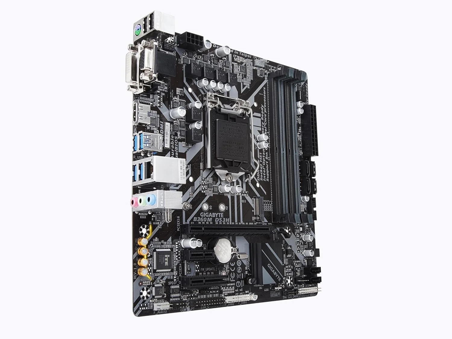 مادربرد GIGABYTE B360M DS3H (LGA1151/Intel/Micro ATX/USB 3.1 Gen 1 (USB3.0) Type A/DDR4) مادربرد GIGABYTE B360M DS3H (LGA1151/Intel/Micro ATX/USB 3.1 Gen 1 (USB3.0) Type A/DDR4)
