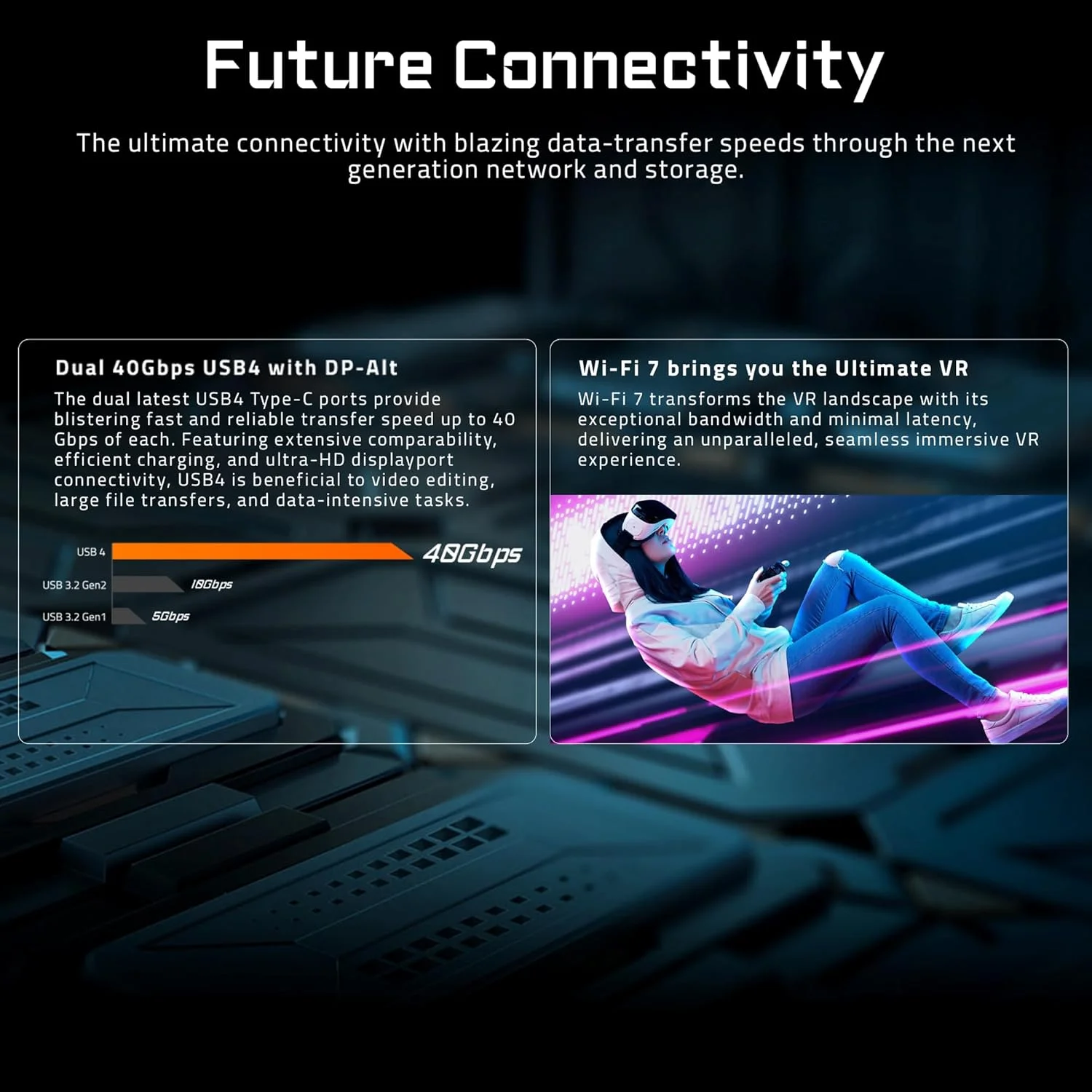 مادربرد GIGABYTE X870 Gaming X WIFI7 AMD AM5 LGA 1718، ATX، DDR5، 3X M.2، PCIe 5.0، USB4، WIFI7، 2.5GbE LAN، EZ-Latch، 5 ساله