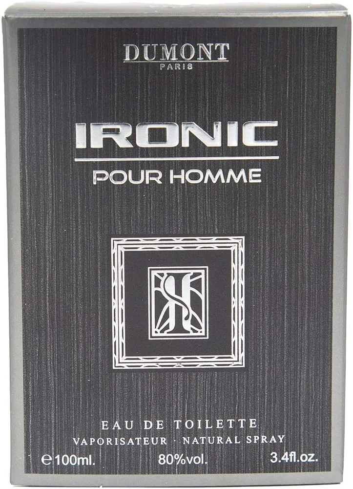 دومونت آیرونیک کلاسیک - ۱۰۰ میلی لیتر - ادو پرفیوم - عطر لوکس برای مردان، پسران و نوجوانان - رایحه چوبی، گرم، سدر، گلی و مردانه - اسپری بدن و عطر ماندگار - برای او