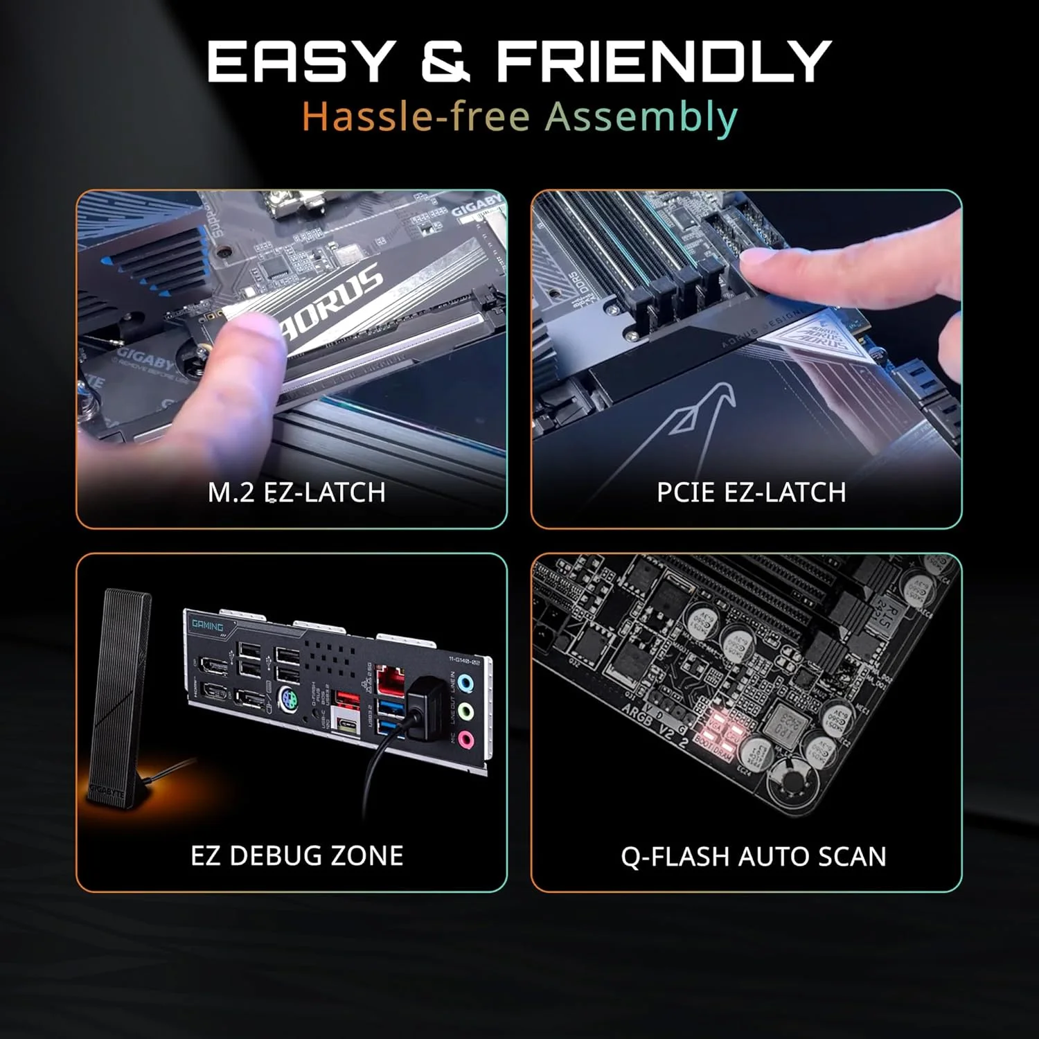 مادربرد GIGABYTE B850M DS3H AMD AM5 LGA 1718، mATX، DDR5، 2X M.2، PCIe 5.0، USB-C، LAN 2.5GbE، EZ-Latch، 5 ساله