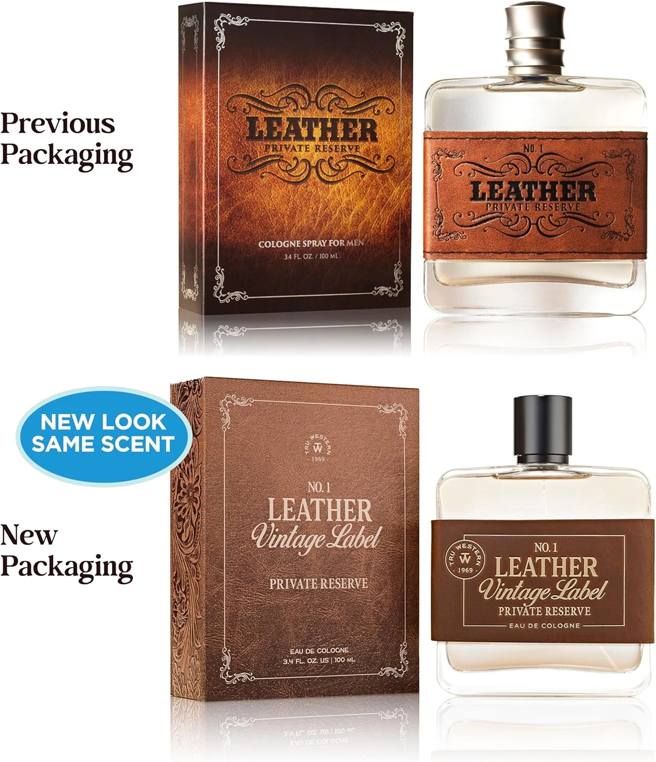 ادکلن مردانه Beauty & Leather Private Reserve از Tru Fragrance by Western، رایحه ای مردانه، چوبی و خاکی - 100 میلی لیتر