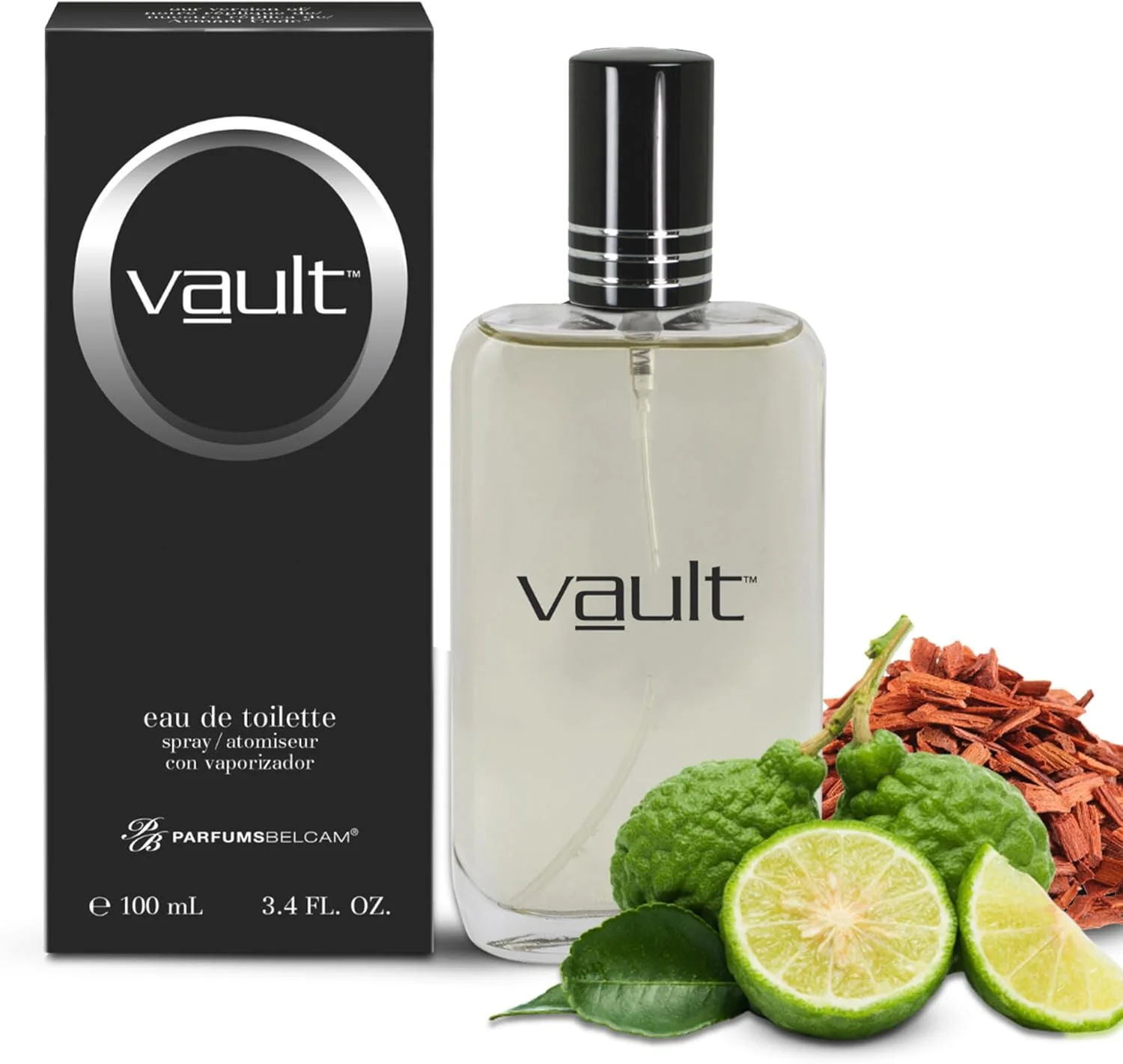 اسپری ادو تویلت مردانه PB ParfumsBelcam Vault – رایحه مشک تازه و جسورانه با نت‌های ترنج، چوب صندل و علف شیرین، عطر مردانه ماندگار، عطر مقرون به صرفه – 100 میلی لیتر