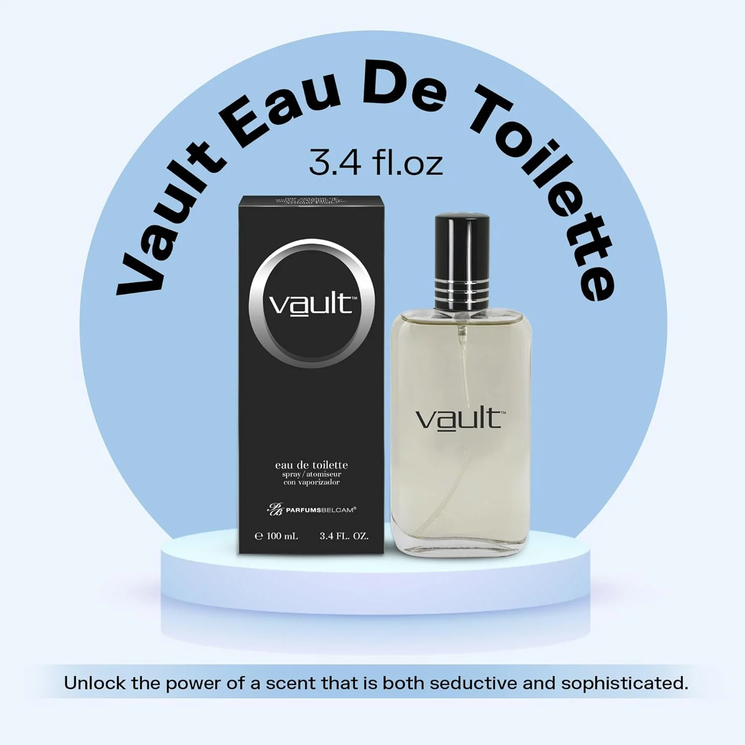 اسپری ادو تویلت مردانه PB ParfumsBelcam Vault – رایحه مشک تازه و جسورانه با نت‌های ترنج، چوب صندل و علف شیرین، عطر مردانه ماندگار، عطر مقرون به صرفه – 100 میلی لیتر