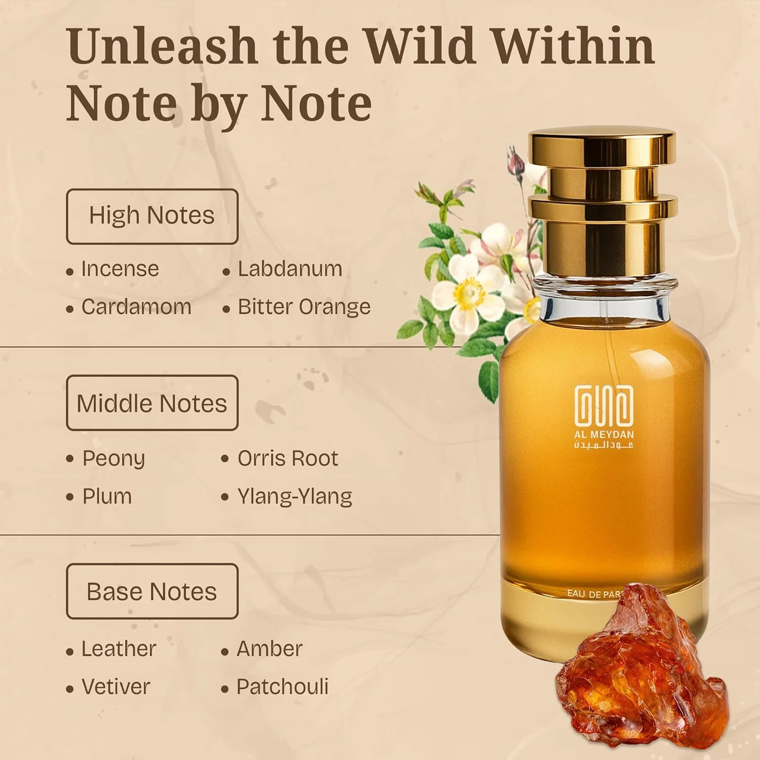عطر روغنی مردانه – الهام گرفته از Diia Maan – رایحه چوبی و کهربایی ماندگار با عود، هل و چرم – ماندگاری 8-10 ساعته – رایحه مردانه شیک (80 میلی لیتر)