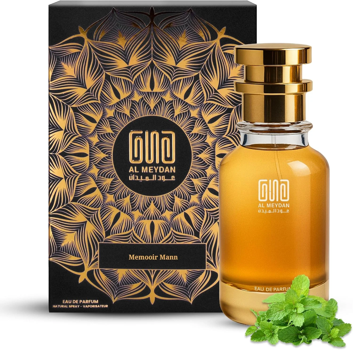 عطر روغنی مردانه – الهام گرفته از ممویر من – رایحه آروماتیک چوبی ماندگار با نعناع، کندر و تنباکو – ماندگاری 7-9 ساعته – رایحه مردانه شیک (80 میلی لیتر)