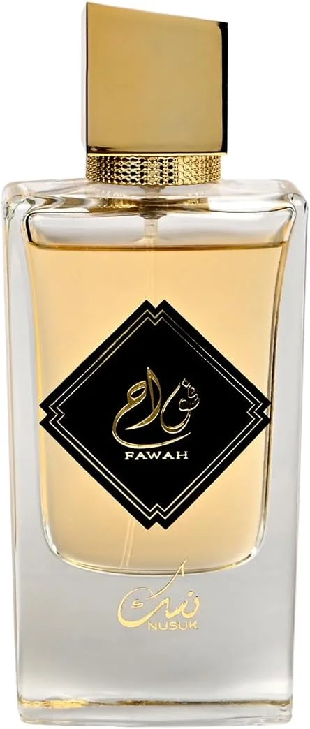 ادکلن مردانه نسوک فوائح ۱۰۰ میلی لیتر | رایحه اولیه لیمو ترش تازه، اسطوخودوس و سیب | رایحه میانی نعناع هندی دودی | رایحه پایه وتیور، وانیل و اسطوخودوس | ماندگاری بالا