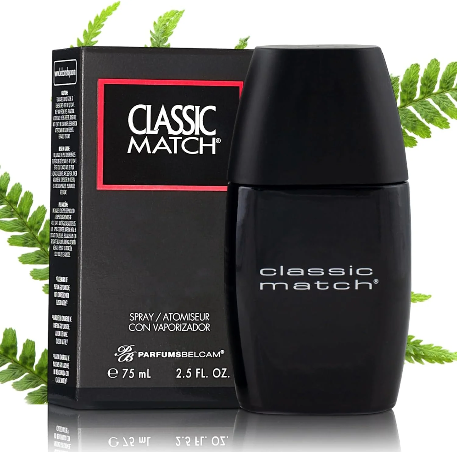 اسپری ادو تویلت مردانه PB ParfumsBelcam CM Noir - عطر فوژه تازه، ترنج، ریحان، نعناع هندی، رایحه ماندگار، عطر مردانه - 75 میلی لیتر