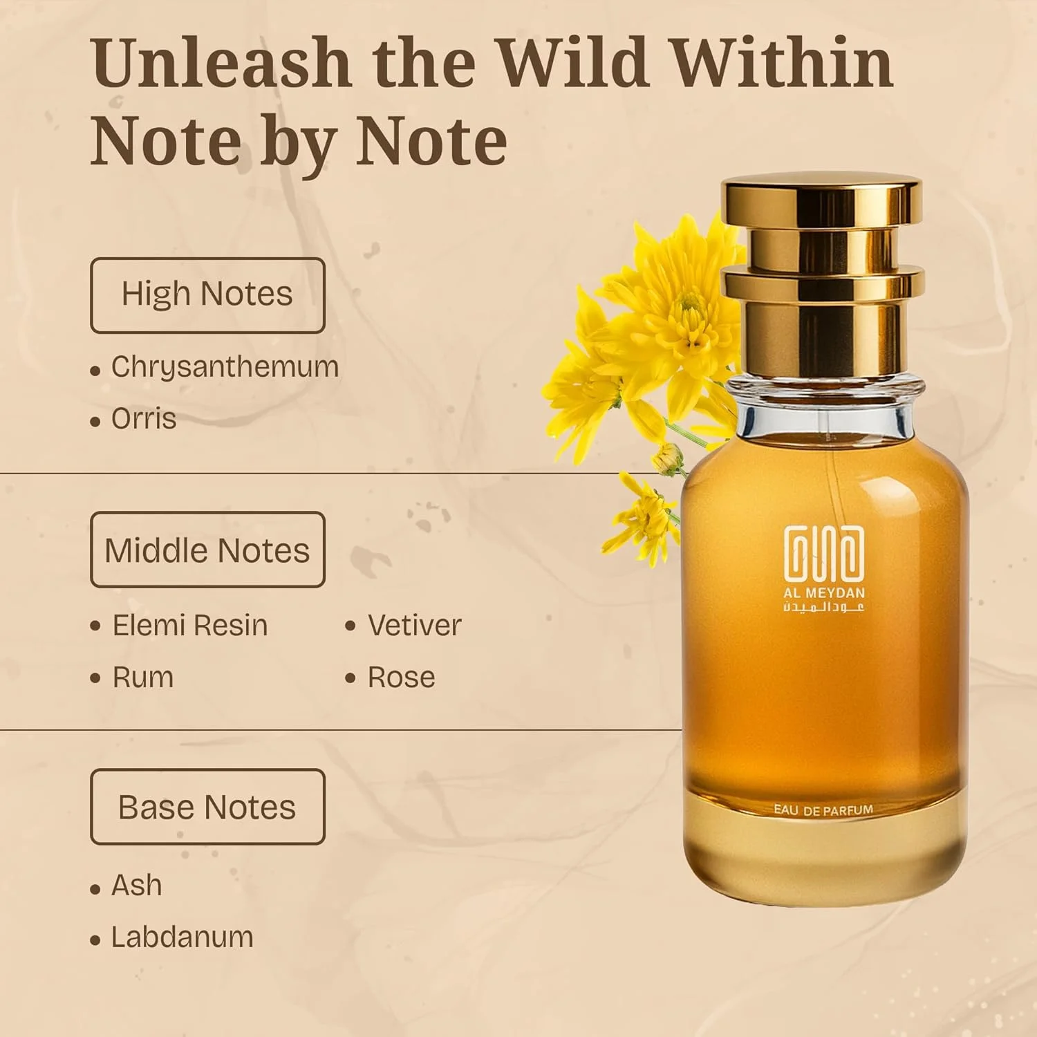 عطر روغنی مردانه – الهام گرفته از مایث من – عطر روغنی چرمی دودی ماندگار با رایحه گل داوودی، رام و وتیور – ماندگاری 8-10 ساعته – رایحه مردانه جسورانه (50 میلی لیتر)