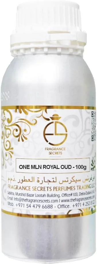 روغن عطر – الهام گرفته از وان میلیون رویال عود | روغن عطر مردانه غلیظ، چوبی و تند، ماندگاری طولانی و بدون الکل (100 گرم، 250 گرم، 500 گرم، 1 کیلوگرم) (100 گرم)