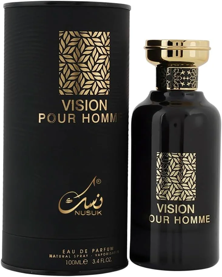 ادکلن مردانه نوسک ویژن پور هوم | عطر ماندگار با رایحه مرکبات، نت های سبز، ادویه جات، چوب و مشک | رایحه مردانه تازه و جسورانه | 100 میلی لیتر