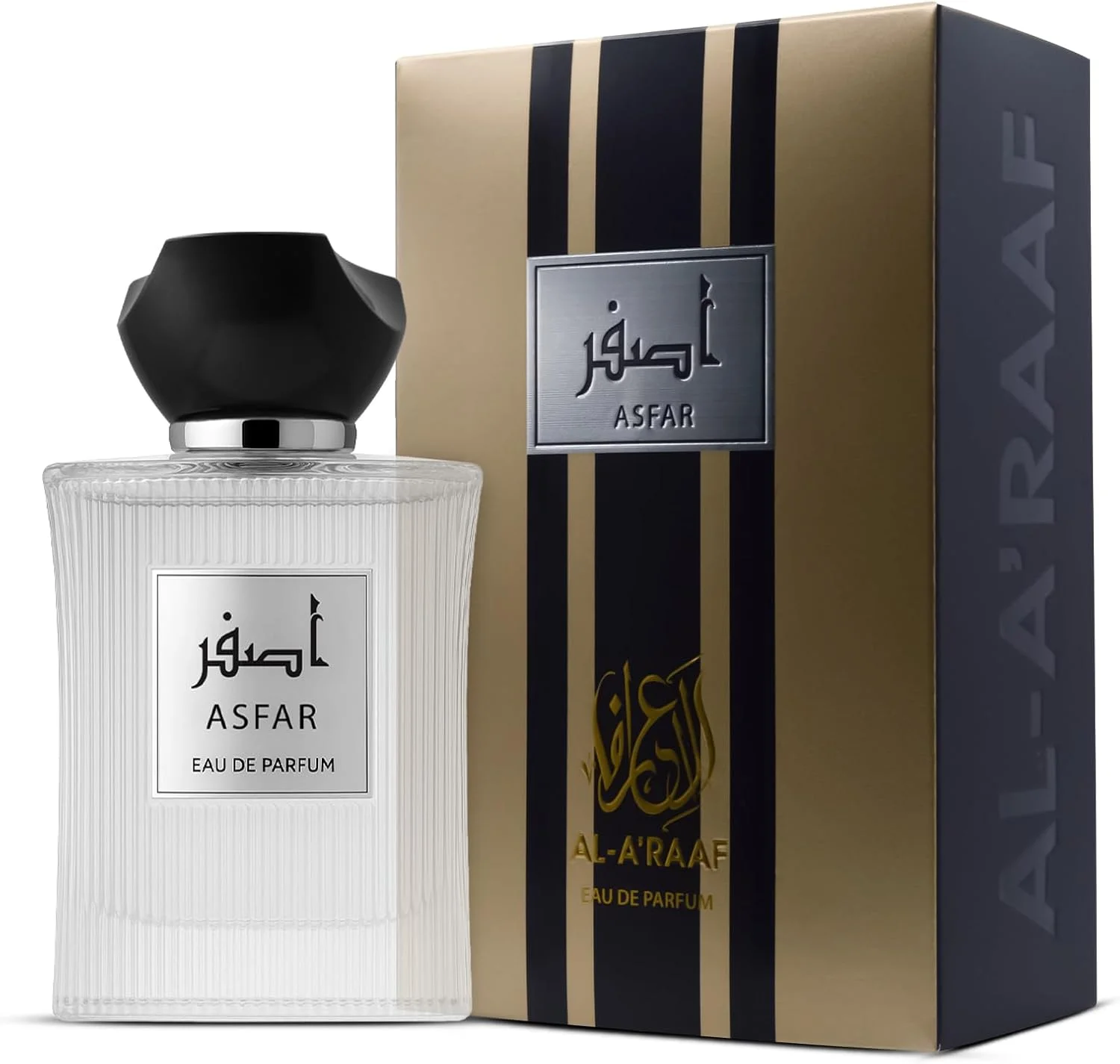 عطر اصفر از برند الآراف، ۱۰۰ میلی لیتر - رایحه آروماتیک فوژه با ترنج کالابریایی، فلفل سیچوان و نعناع هندی - رایحه ای جسورانه و مردانه برای آقایان